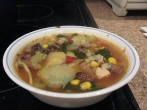 Minestrone, chicken style Minestrone, chicken style