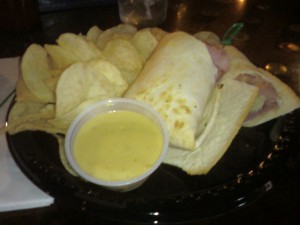 Ham and Cheddar Wrap