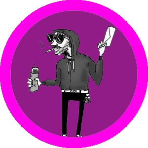 hipster badge