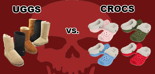 crocs and uggs