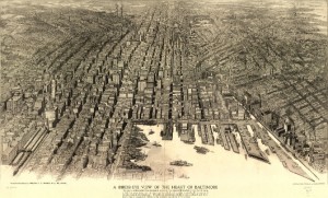 Hey look, a big giant 100 year old map of the inner harbor