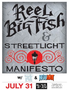 Reel Big Fish / Streelight Manifesto giveaway!