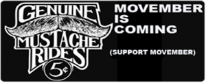 Moustache Season is upon us – Movember 2011!