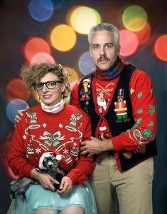 Manufactured awkwardness, or genuine? You decide.
