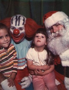A Very Bozo Christmas I was never a big fan of sitting on some dudes lap who was dressed up as Santa but to put a creepy clown in the mix? What the hell?